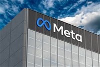 Meta Platforms logo on building