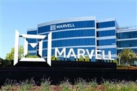 Marvell logo building 