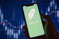 Robinhood financial investing app on a mobile device