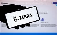 Zebra Technologies logo is displayed on smartphone.
