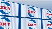 Occidental Petroleum logo on shipping containers