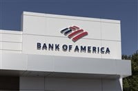 Bank of America logo sign investment bank