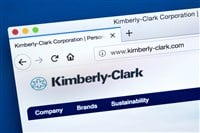 LONDON, UK - MARCH 5TH 2018: The homepage of the official website for the Kimberly-Clark Corporation, on 5th March 2018.  The American multinational personal care corporation producing paper-based products.