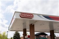 conocophillips logo sign gas station