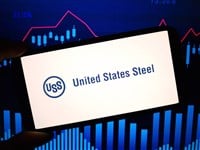 U.S. Steel logo on smartphone