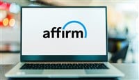 Affirm logo displayed on laptop computer screen