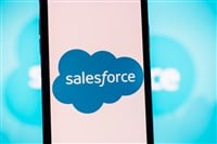 salesforce logo on smartphone screen