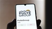 PulteGroup logo stock market on smartphone screen