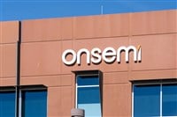 Onsemi logo sign on building