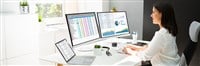 invoice financial analysis spreadsheet on computer screen