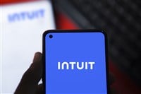 Dhaka, Bangladesh- 15 Apr 2024: Intuit logo is displayed on smartphone. Intuit Inc. is an American multinational business software company.