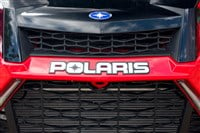 Polaris all terrain vehicle detail and trademark logo