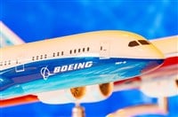 Boeing plane model on display