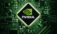 Faster Nvidia Chipset editorial technology backdrop, futuristic tech news. GPU company latest chips concept background — Stock Editorial Photography