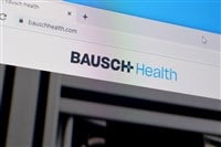 NY, USA - DECEMBER 16, 2019: Homepage of bausch health website on the display of PC, url - bauschhealth.com.