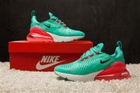 New beautiful colorful and nice Nike Air Max running shoes, sneakers, trainers showing the logo with a brand box on abstract background. Sport and casual footwear concept. Kyiv, Ukraine-May 5, 2018