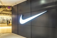 View of a Nike sportswear store in Shanghai, China, 30 December 2018 — Stock Editorial Photography