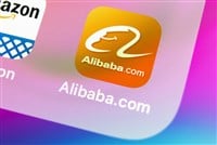 Sankt-Petersburg, November 5, 2018: Alibaba application icon on Apple iPhone X smartphone screen close-up. Alibaba app icon. Alibaba.com is popular e-commerce application. Social media icon