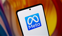 July 10, 2024, Paraguay. In this photo illustration, the logo of the social network Meta is displayed on the smartphone screen. Meta Platforms, Inc. is an American technology and social media conglomerate — Stock Editorial Photography