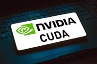 March 29, 2024, Brazil. In this photo illustration, the NVIDIA CUDA logo is displayed on a smartphone screen