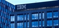 The IBM logo is seen on the top of the IBM Romania headquarter building