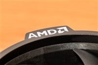 Logo of Advanced Micro Devices, Inc. (AMD) on CPU fan. AMD is an American multinational semiconductor company based in Santa Clara, California, USA.