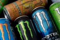 Photo of cans of energetic monster - Stock Editorial Photography