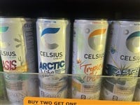 Lakeland, Fla USA - 05 27 24: 7 11 convenience store interior Celsius energy drinks