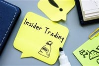 Business concept about Insider Trading with phrase on the page. — Photo