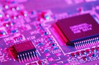 Computer circuit board - stock image