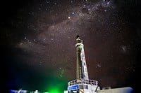 Rocket Lab Electron 'It's Business Time' on the pad at LC-1. Photo credit: Kieran Fanning