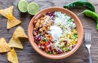 Chicken burrito bowl - stock image - alex9500