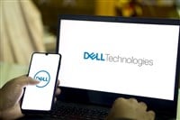 Dhaka, Bangladesh 29 Nov 2024: Dell logo on smartphone,Background dell technologies. — Stock Editorial Photography