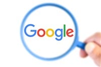 Google logo magnifying glass