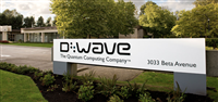 D-Wave Quantum Computing Company sign - D-Wave media resources