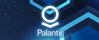 Palantir blue cell technology background