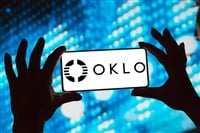 (Oklo Inc) logo is displayed on a smartphone screen