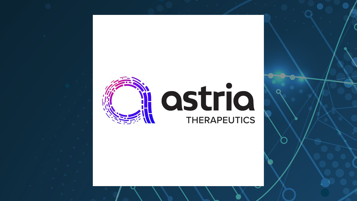 Astria Therapeutics logo with Medical background