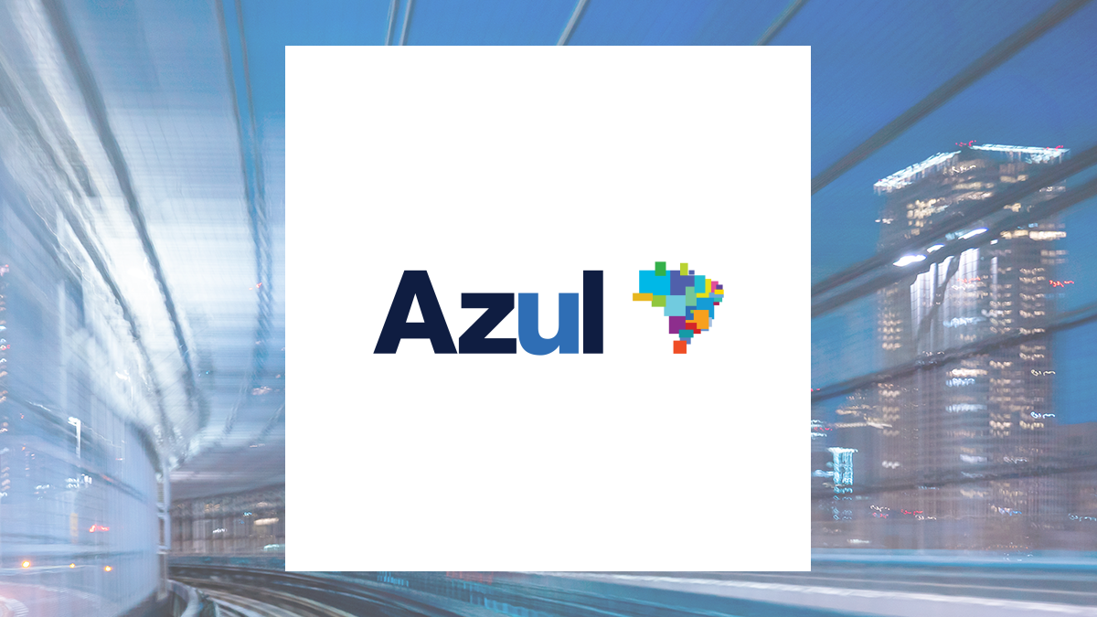 Azul logo with Transportation background