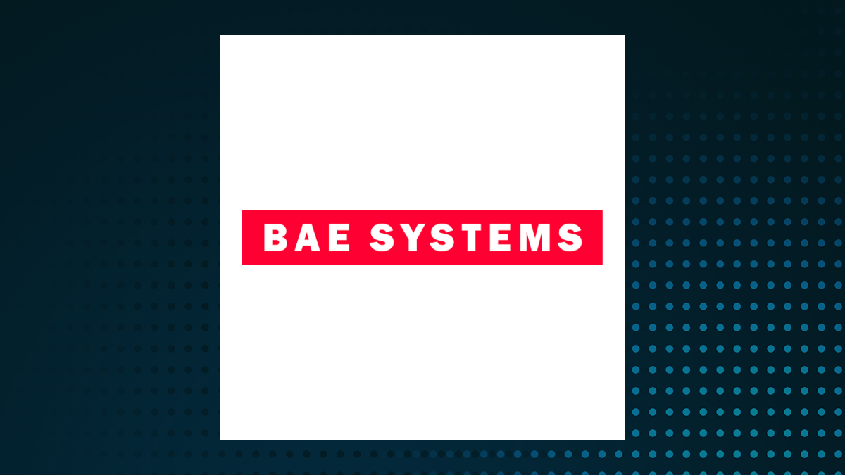 BAE Systems logo with Industrials background