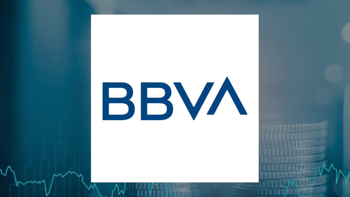 Banco Bilbao Vizcaya Argentaria logo with Finance background