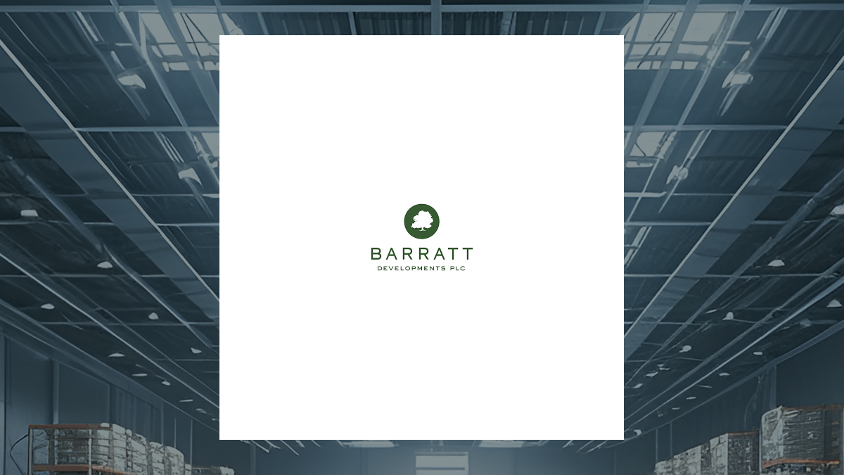 Barratt Developments logo with Construction background