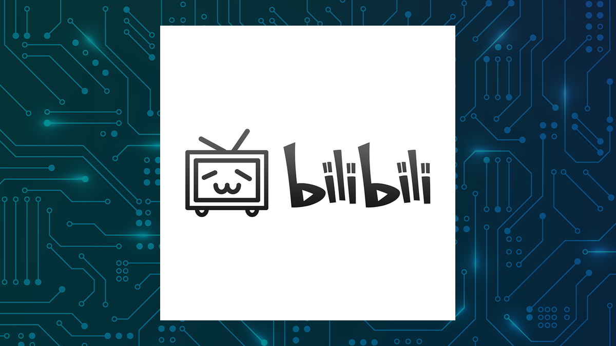 Bilibili logo with Computer and Technology background