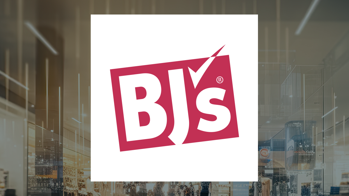 BJ's Wholesale Club logo with Consumer Discretionary background