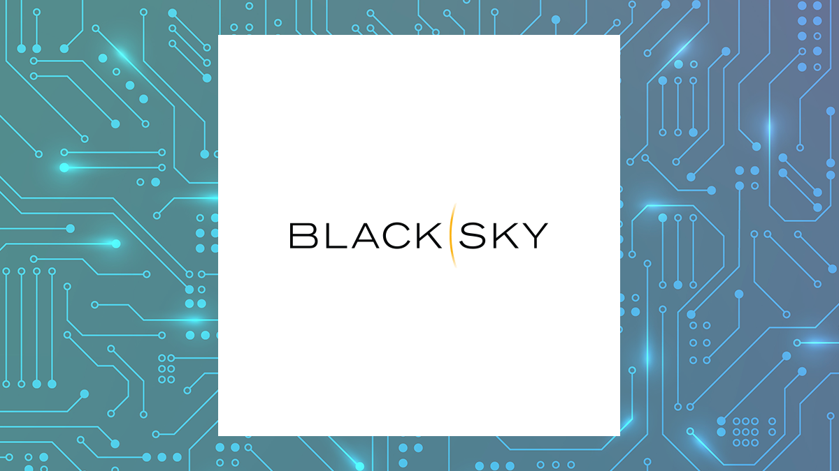 BlackSky Technology logo with Business Services background