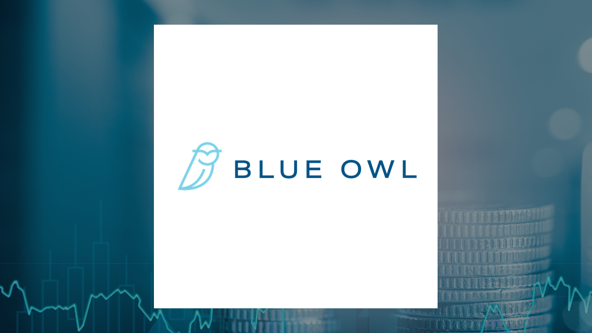 Blue Owl Capital logo with Finance background