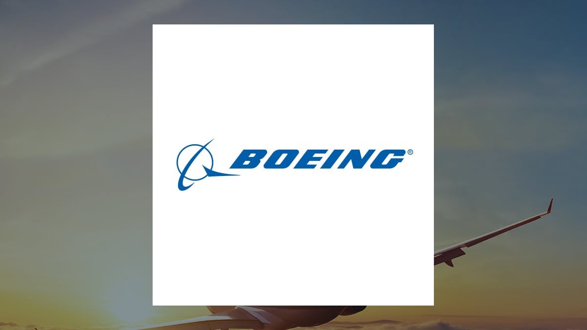 Boeing logo with Aerospace background