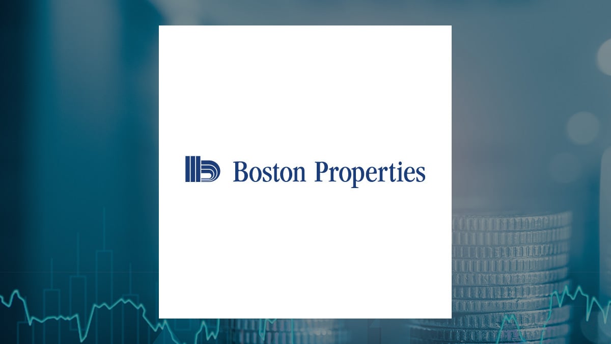 Boston Properties logo with Finance background