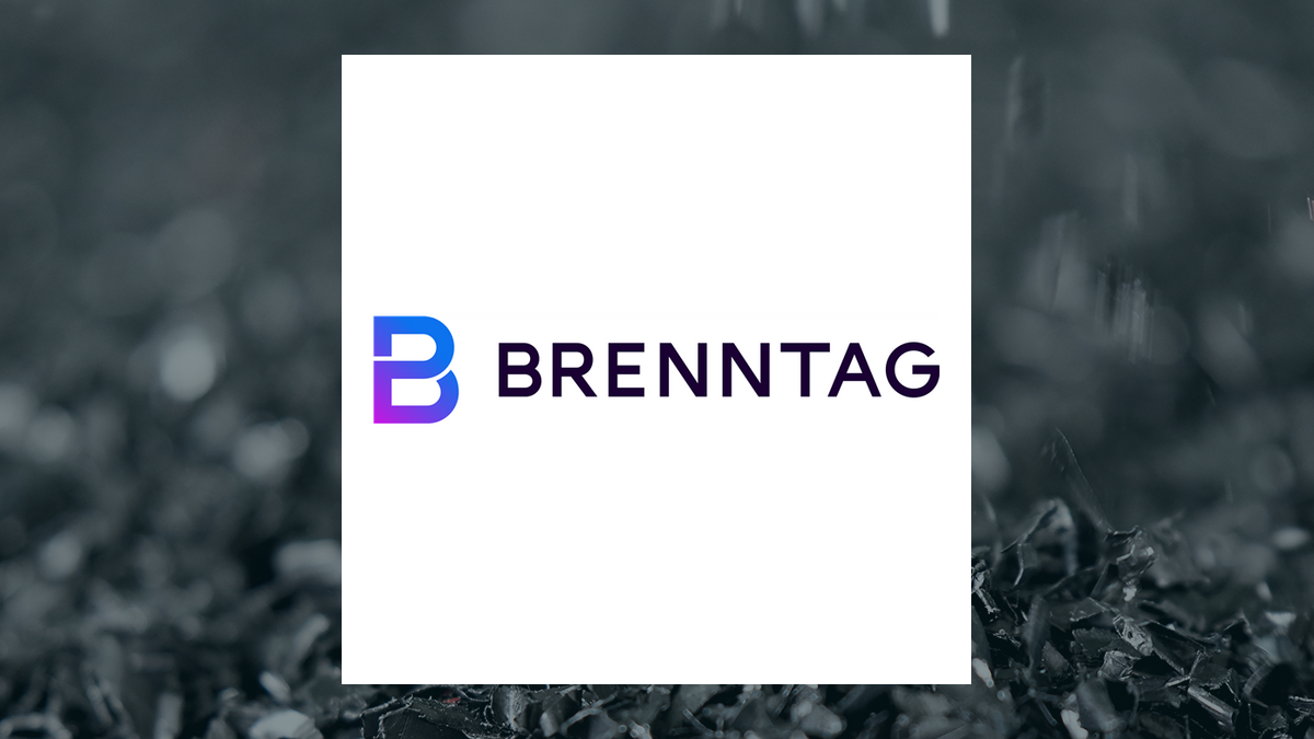 Brenntag logo with Basic Materials background