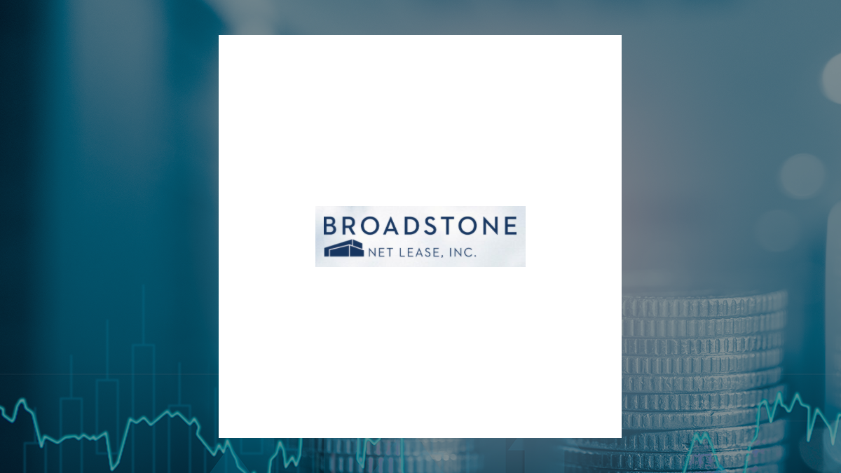 Broadstone Net Lease logo with Finance background